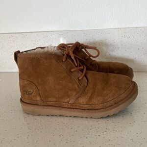 UGG Brown Suede Lace-Up Boots